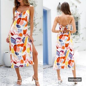 Hello Molly Portrait Of An Artist Midi Dress Size 4